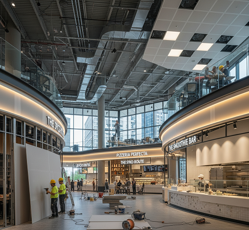 Drywall em Shopping e Drywall Centro Comercial