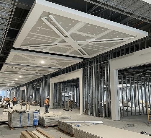 Drywall em Shopping e Drywall Centro Comercial